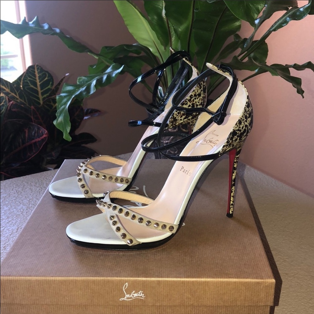 Christian Louboutin Studded Sandal Heel 42